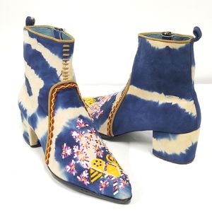 Anthropologie Meher Kakalia MANI POINT HEEL BOOT HAWAIIAN SANDS
